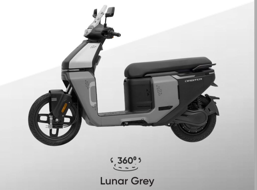 Orbitter Electric Scooter In Lunar Grey Colour
