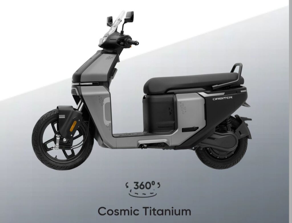 Orbitter Electric Scooter In Cosmic Titanium Colour